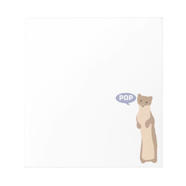 Pop Goes the Weasel Notepad (Front)