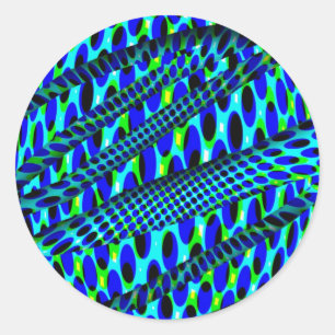Pop Groovy Classic Round Sticker