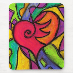 Pop Heart Mouse Pad