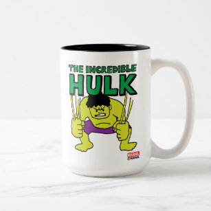 Pop Hulk with Logo Two-Tone Coffee Mug