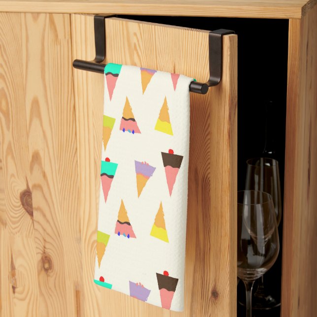 Pop Ice cones Kitchen Towel (Thirds Fold)