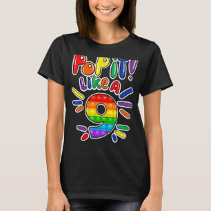 pop it 9th birthday  9th birthday  girl T-Shirt
