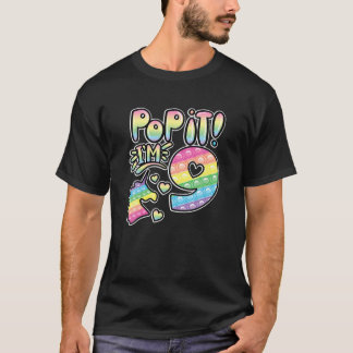 Pop It 9Th Birthday Girls Boys 9 Years Old Fidget T-Shirt