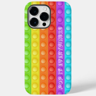 Pop it everywhere with text colorful Case-Mate iPhone 14 pro max case