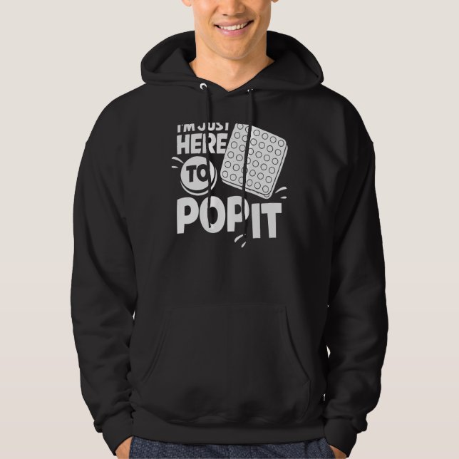 Pop It Fidget Toy Game Funny Stress Bubble 1 Hoodie (Front)