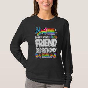 Pop It Friend Of The Birthday Kid Girl Toy Family T-Shirt