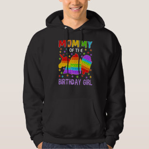 Pop It Mommy Of The Birthday Girl Fidget Kid Famil Hoodie