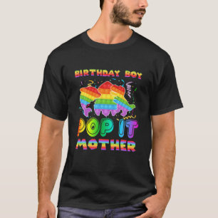 Pop It Mother Of The Birthday Boy Pop It Shark Din T-Shirt