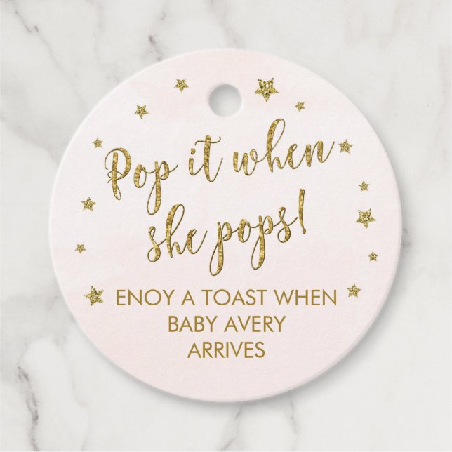 POP IT quand elle met des étiquettes mini bouteill (Devant)