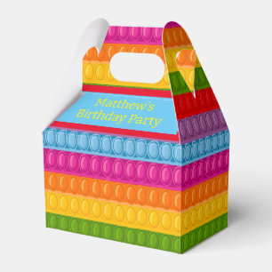 Pop it Rainbow Colourful Birthday Party Favor Box