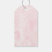 Pop It When She Pops Boho Floral Pink Gold Shower Gift Tags (Back)