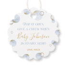 Pop it When She Pops Favour Tag, Champagne Tag