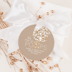 Pop it When She Pops Gender Neutral Baby Shower Favour Tags