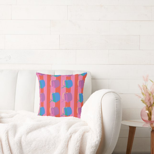 Pop Japanese School Bag Throw Pillow (Couch)