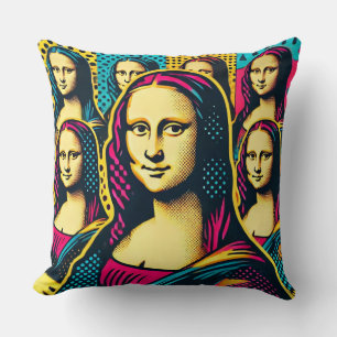 Pop Lisa Throw Pillow
