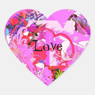 Pop Love Heart Sticker