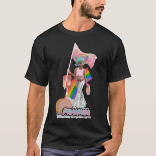 Pop Mart Peach Riot Frankie Rainbow Parade Sticker T-Shirt