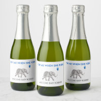 Pop Me When She Pops Baby Elephant Sparkling Wine 