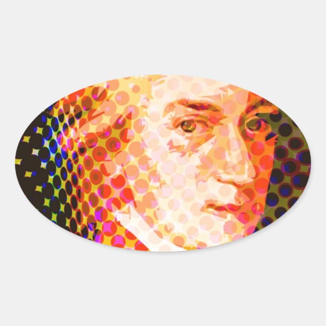 Pop Mozart Oval Sticker (Front)