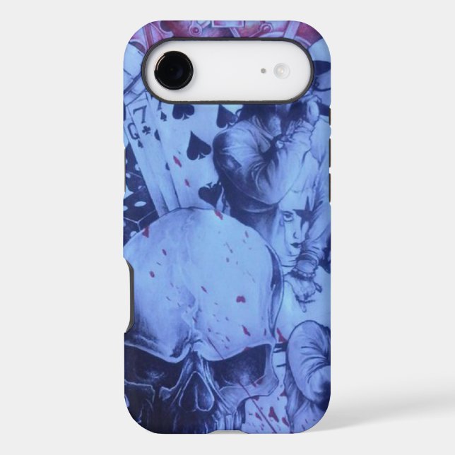Pop Musicians Blue Purple Art Print (Back)