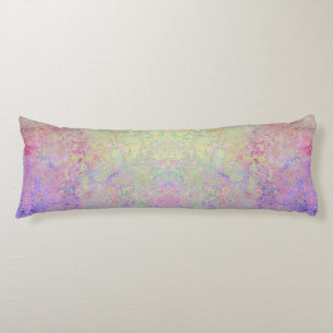 Pop of Pastel Colourful Alcohol Ink Abstract Body Pillow