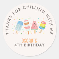 Pop on Over and Chill Icecream / Popsicle Birthday