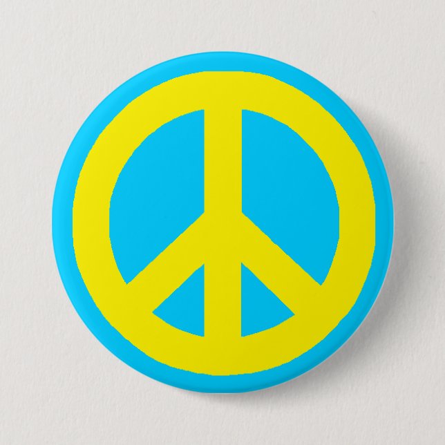 Pop Peace 3 Inch Round Button (Front)