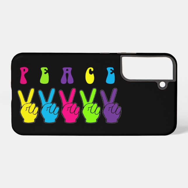 Pop Peace Hands Samsung Galaxy S22+ Case (Back Horizontal)