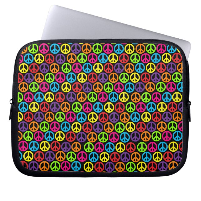 Pop Peace Laptop Sleeve (Front)