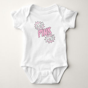 Pop Pink Pow - Baby Jersey Bodysuit (White)