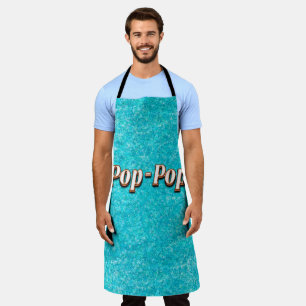 Pop-Pop 3D Name Personalized Dad Grandpa Apron