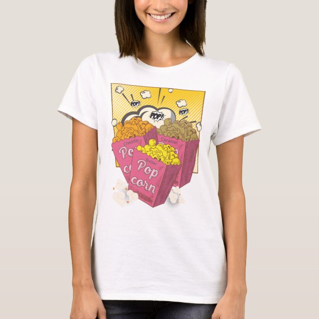 Pop Pop Popcorn Tee (Front)