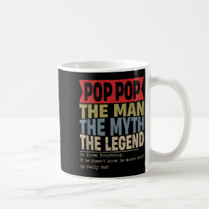 Pop Pop Retro Fathers Day Coffee Mug