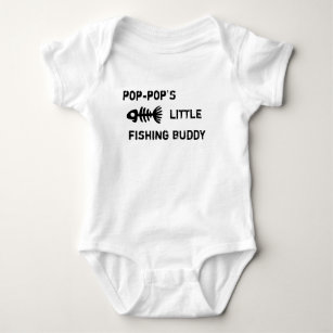 Fishing Baby Clothes Pop-pop's Lil Fishing Buddy Infant T-shirt -   Canada