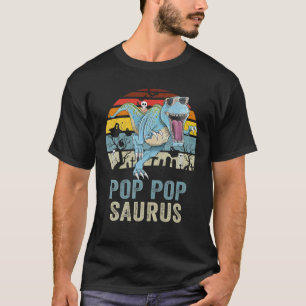 Pop Popsaurus T Rex Dinosaur Pop Saurus Family T-Shirt