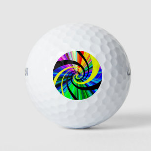 Pop psychedelic golf balls