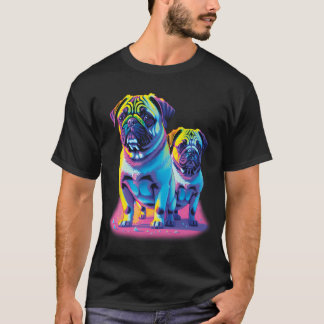 Pop Pugs in Pink T-Shirt