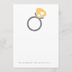 Pop Question Engagement Party Invitation