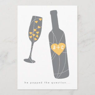 Pop Question Engagement Party Invitation