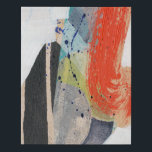 Pop Quirk I Faux Canvas Print<br><div class="desc">Pop Quirk I by Jennifer Goldberger. Varying textures, colours, and shapes have been used to create a cool piece of modern art. | 161804FN</div>