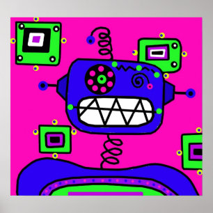 Pop Robot Poster
