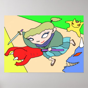 Pop Samurai and Colourful Demons. Poster