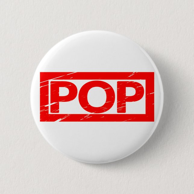 Pop Stamp 2 Inch Round Button (Front)