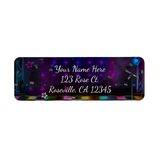 POP STAR PARTY Birthday Musical Dance Invitation (Front)