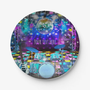 POP STAR PARTY Birthday Musical Dance Paper Plate