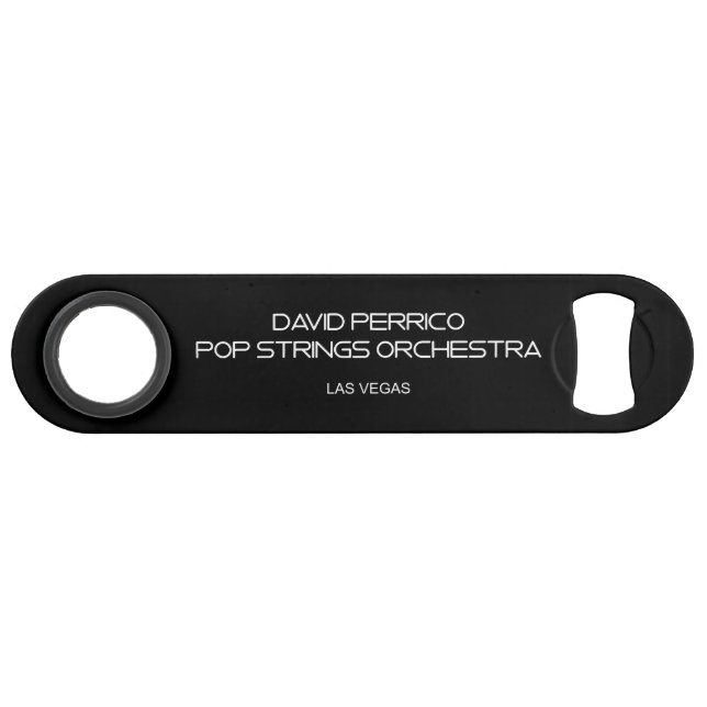 Pop Strings Orchestra - Bottle Opener Bar Key (Front (Horizontal))