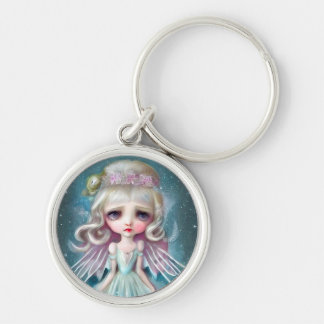 Pop Surrealism Blonde Girl Keychain