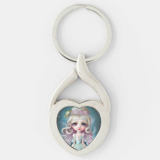 Pop Surrealism Blonde Girl Keychain