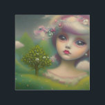 Pop Surrealism Girl in Field Wood Wall Art<br><div class="desc">Pop Surrealism Girl in Field</div>