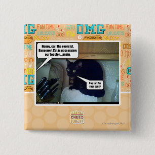 Pop tart for your soul? 2 inch square button